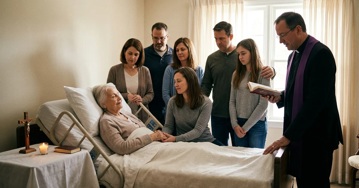 Illustration for Catholic End-of-Life Care: Dignity, Suffering, and a Good Death