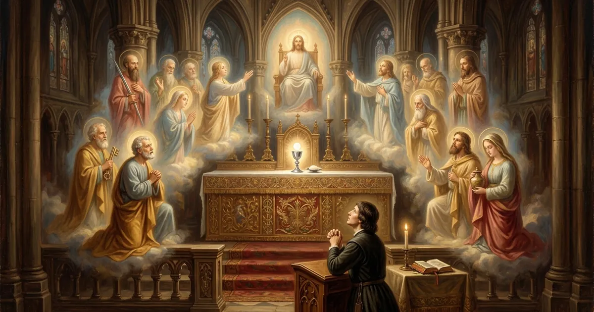 Illustration for Is Praying to Saints Biblical? The Catholic Case for Intercession