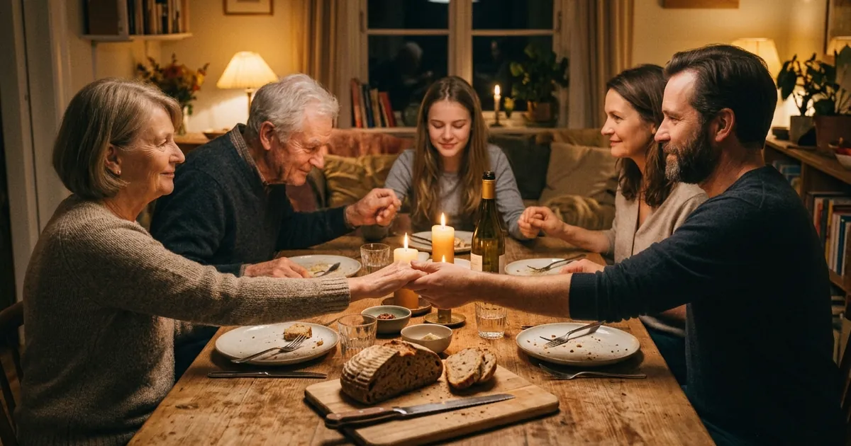 Illustration for Grace After Meals: A Catholic Prayer of Thanksgiving
