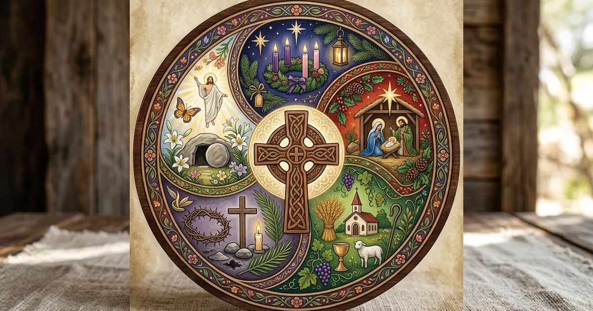 Illustration for The Catholic Liturgical Year: Living the Rhythm of Grace