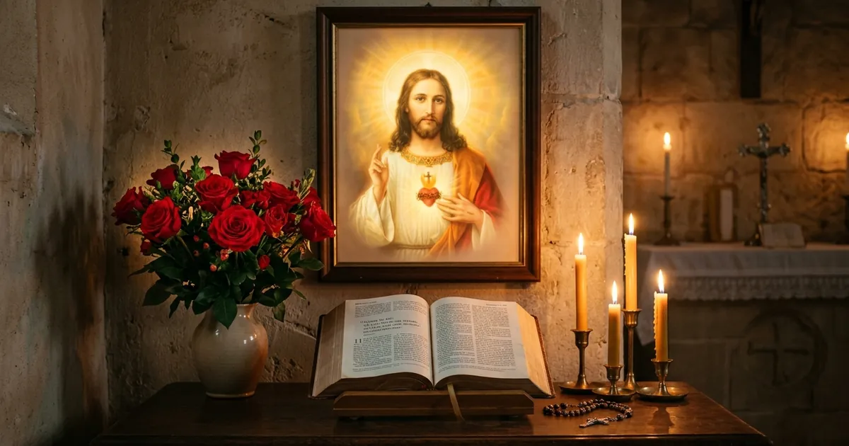 Illustration for Prayer to the Sacred Heart of Jesus