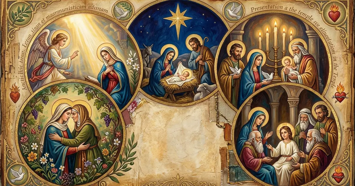 Illustration for The Joyful Mysteries: Meditations on the Incarnation