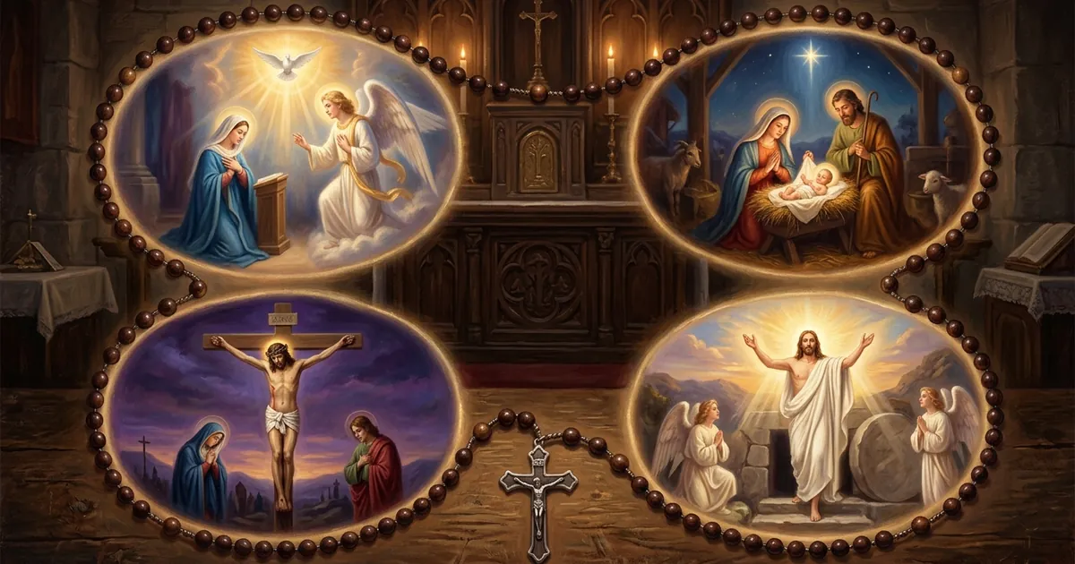 Illustration for The Scriptural Rosary