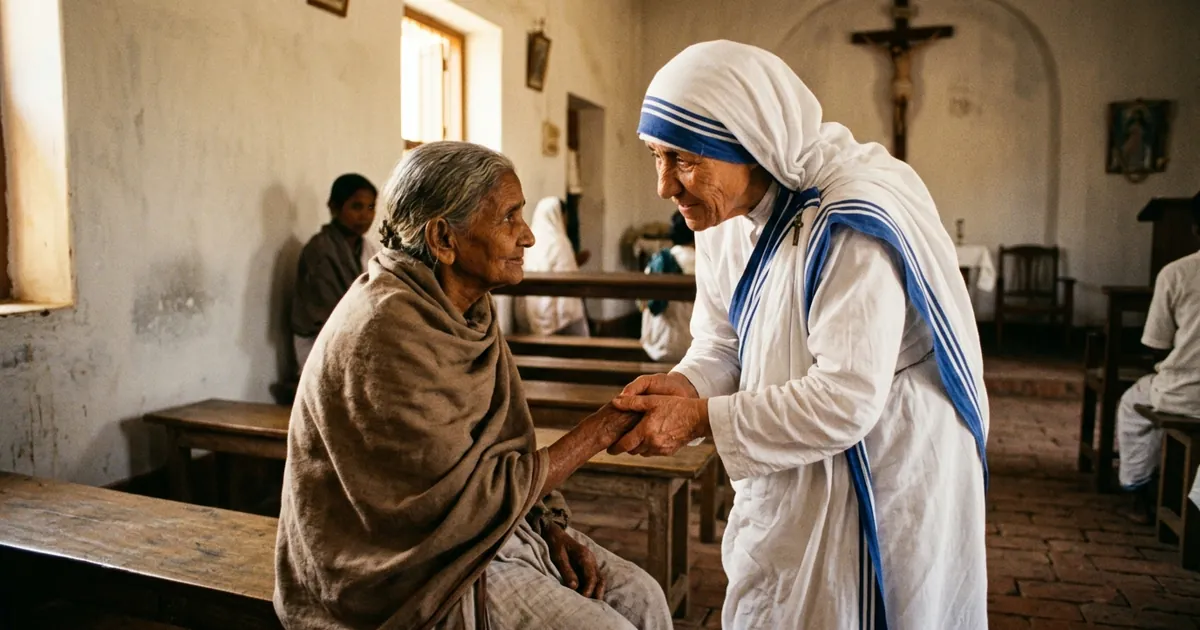 Illustration for Saint Mother Teresa: Love in the Darkness and the Face of the Poor