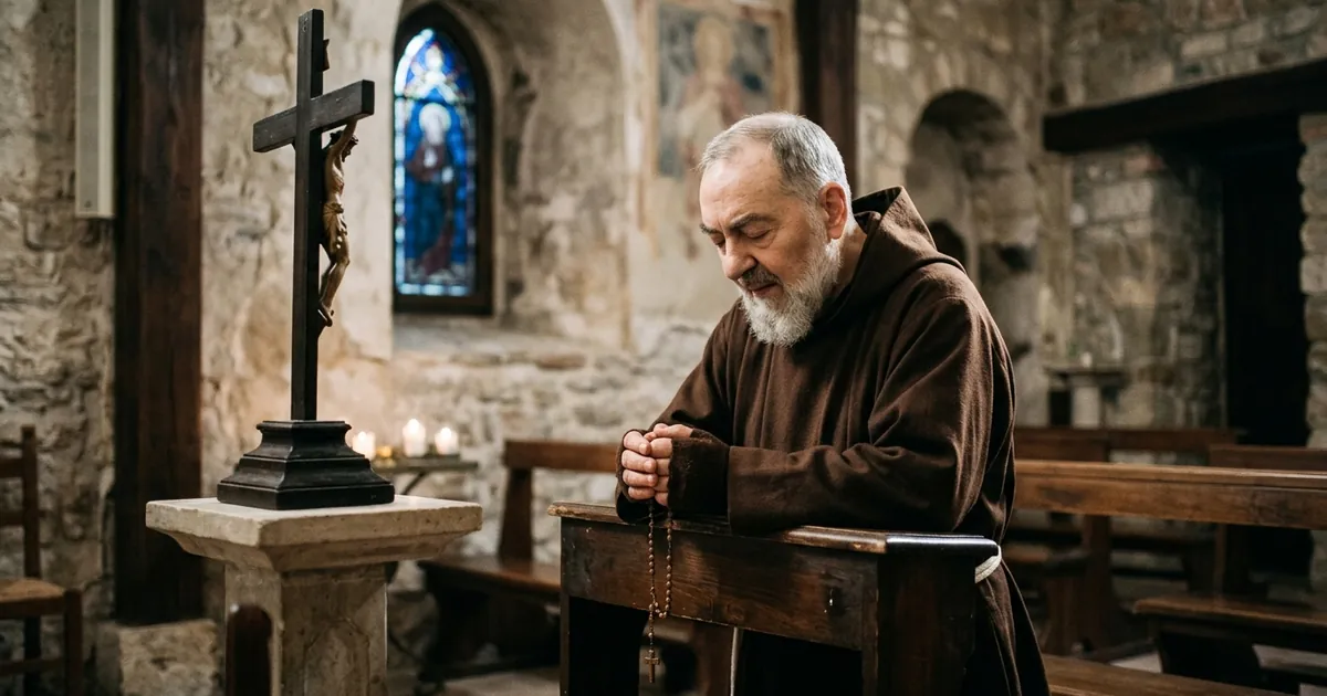 Illustration for Saint Padre Pio: The Stigmata, the Confessional, and Faithful Prayer
