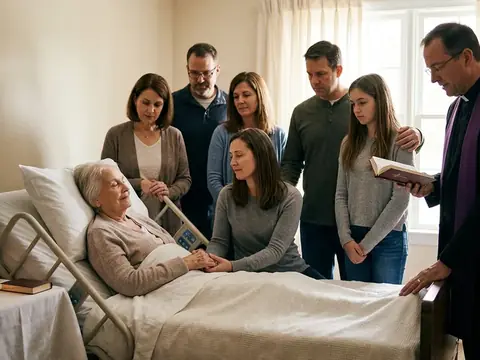 Illustration for Catholic End-of-Life Care: Dignity, Suffering, and a Good Death
