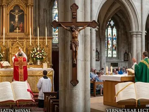 Illustration for Latin Mass vs. Novus Ordo: A Fair Catholic Guide