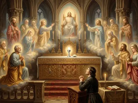 Illustration for Is Praying to Saints Biblical? The Catholic Case for Intercession