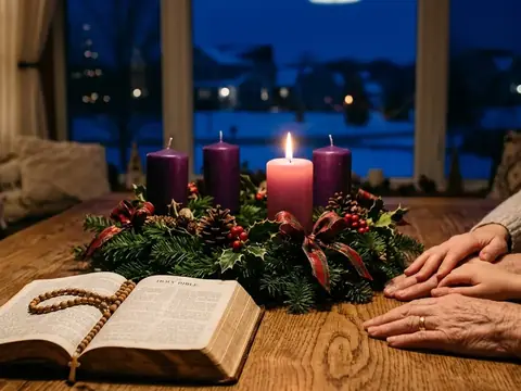 Illustration for The Advent Wreath: How to Pray with It at Home
