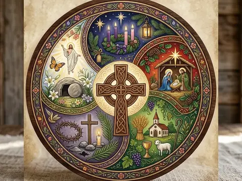 Illustration for The Catholic Liturgical Year: Living the Rhythm of Grace