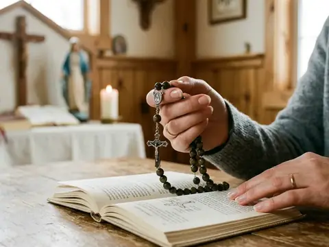 Illustration for How to Pray the Rosary: Order of the Beads