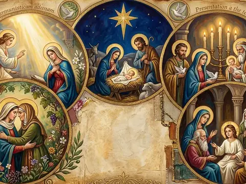 Illustration for The Joyful Mysteries: Meditations on the Incarnation