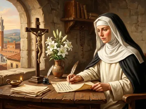 Illustration for Saint Catherine of Siena: The Dialogue, Mystical Marriage, and Reform