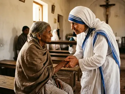 Illustration for Saint Mother Teresa: Love in the Darkness and the Face of the Poor
