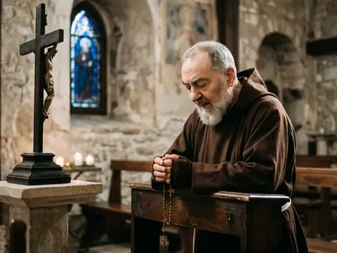 Illustration for Saint Padre Pio: The Stigmata, the Confessional, and Faithful Prayer
