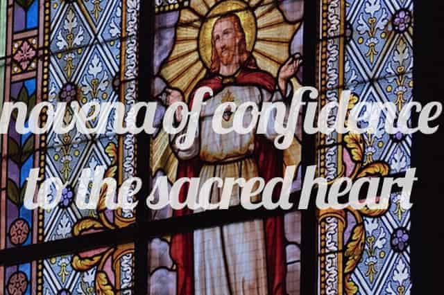 novena of confidence to the sacred heart