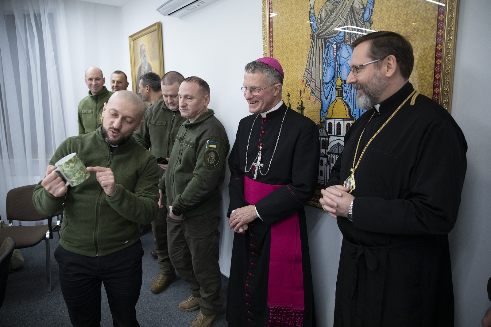Archbishop Broglio visited Ukraine, meeting with military chaplains